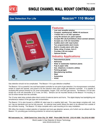 Beacon 110 data sheet