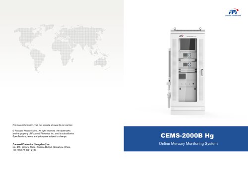 CEMS-2000B Online Mercury Monitoring System(Hg)