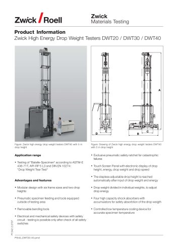 Drop Weight Tester DWT 20 up to 40 kJ