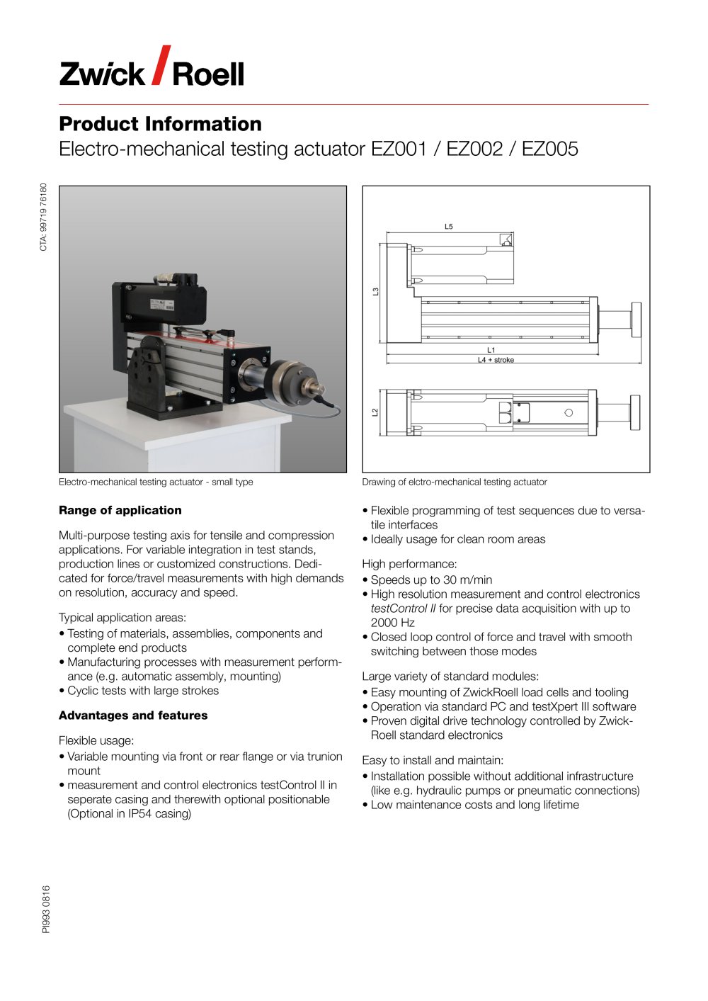  EZ001 / EZ002 / EZ005 - ZwickRoell GmbH & Co. KG
