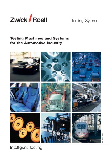 Testing Machines and Systems for the Automotive Industry