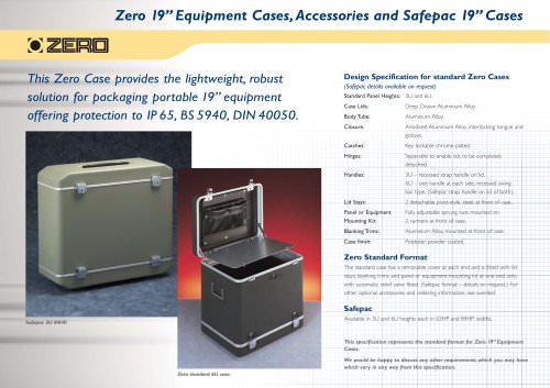 19" 3U and 6U Transportable aluminium Equipment Case