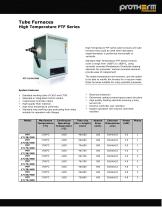 Tube Furnaces High Temperature PTF Series