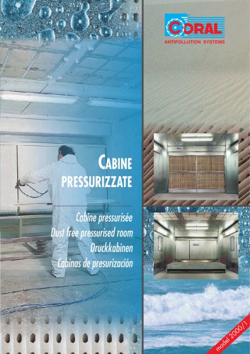 Dust free pressurised room