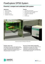 FlowExplorer DPSS System Powerful, compact and calibrated LDA system