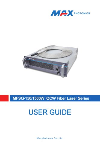 150W-1500W  QCW Fiber Laser V1.1