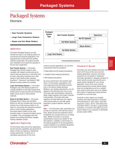 Packaged Systems Overview, Application, Guidelines