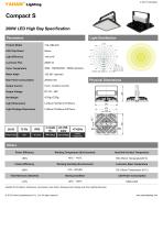 LED High Bay Specification| YAHAM Compact S-U 200W LED High Bay Specification