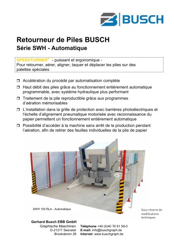 Retourneur de Piles BUSCH - automatique