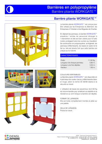 Barrière pliante WORKGATE?