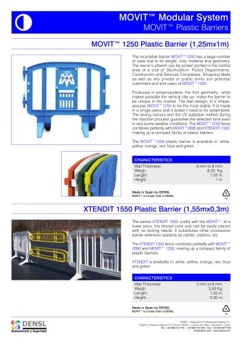 MOVIT? Modular System MOVIT? Plastic Barriers