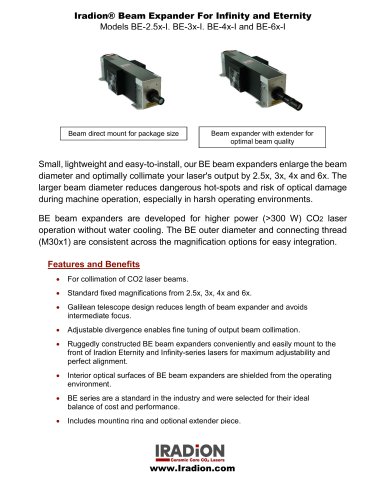 Iradion® Beam Expander For Infinity and Eternity