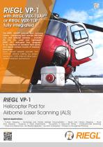 RIEGL VP-1 with RIEGL VUX-1UAV-22 or VUX-1LR-22