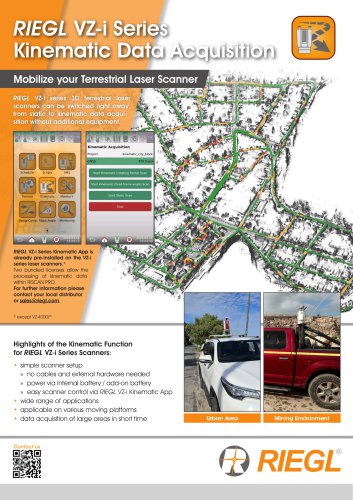 RIEGL VZ-i Series Kinematic App
