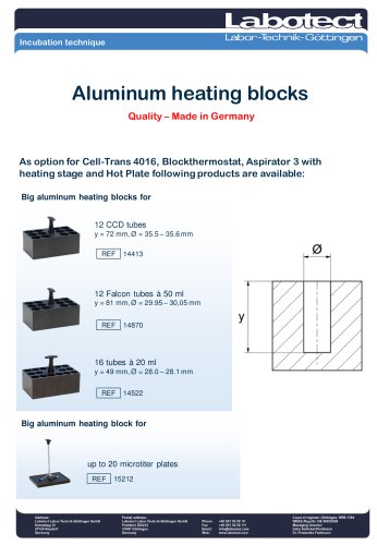 Aluminum Heating Blocks