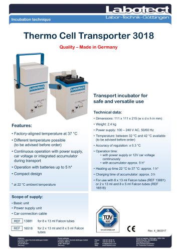 Thermo Cell Transporter 3018