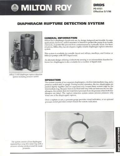 Diaphragm Rupture Detection System