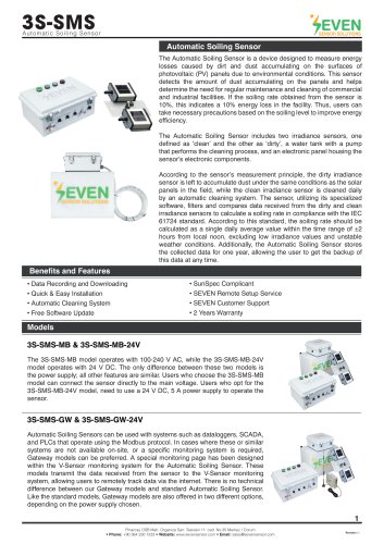 Automatic Soiling Sensor (3S-SMS)