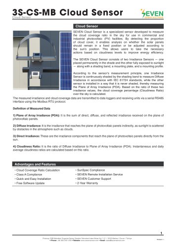 Cloud Sensor (3S-CS-MB)