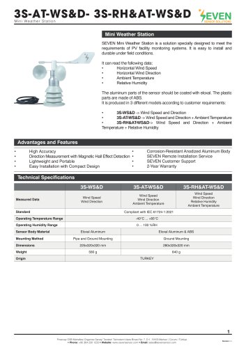 Mini Weather Station (3S-RH&AT-WS&D)