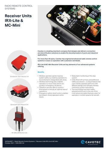 Receiver Units IRX-Lite & MC-Mini