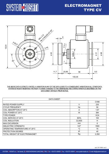 TDS - Vibrating electromagnet type CV