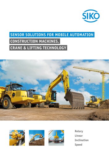 Sensor solutions for Mobile Automation - Construction machines, crane and lifting technology