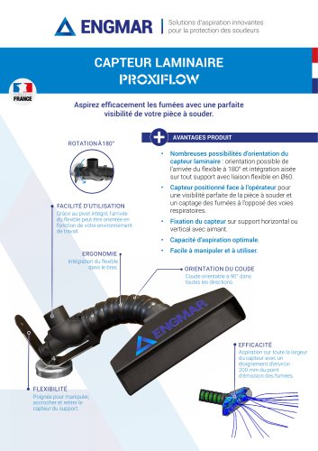 Fiche produit capteur laminaire PROXIFLOW