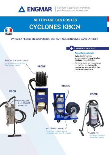 Fiche technique Aspirateurs Cyclones KBCN
