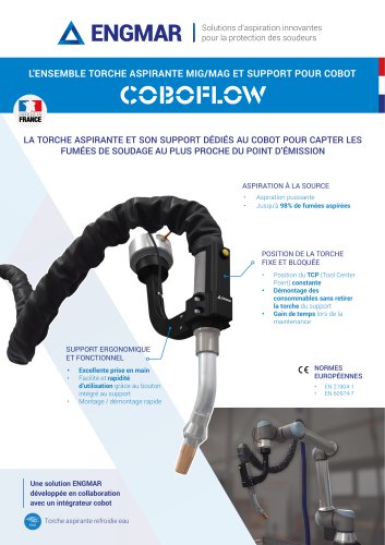 Fiche technique Torche aspirante MIG/MAG et support pour cobot COBOFLOW 