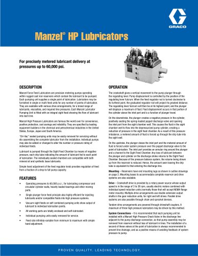 Manzel HP Lubricator