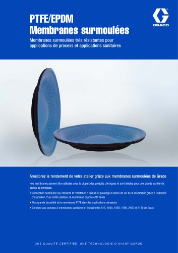 PTFE/EPDM Membranes surmoulées