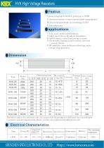 KWX High Voltage Resistors HVK - 1