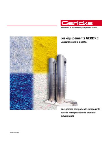 Gamme des produits GERICKE