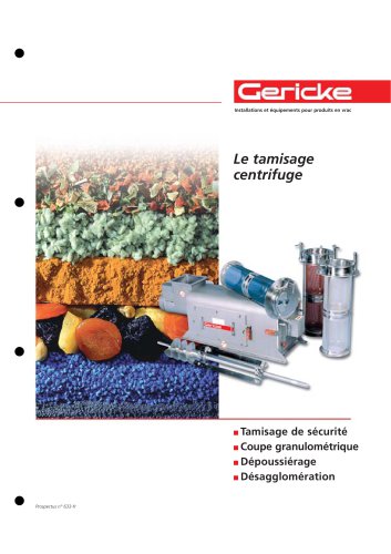 Le tamisage centrifuge