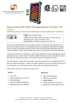 Product flyer explosion proof iPad Mini 7 (Ex Zone 1)