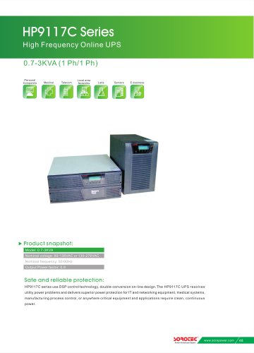 High Frequency Online UPS HP9117C 0.7-3KVA