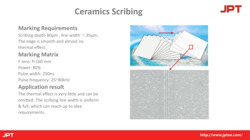 Laser Scribing on Ceramics