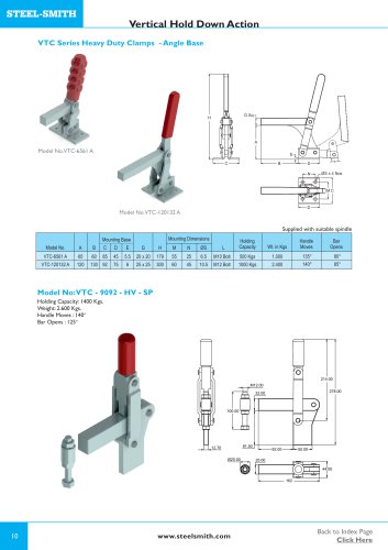 VTC Series Heavy Duty Clamps