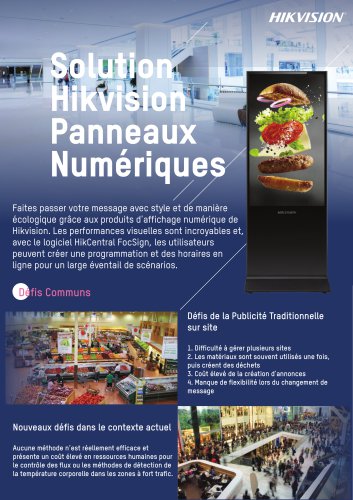 Hikvision Panneaux Numériques