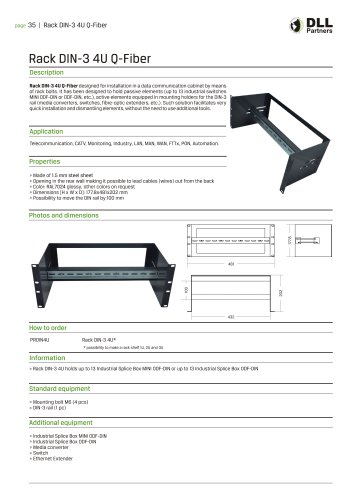 Rack DIN-3 4U Q-Fiber