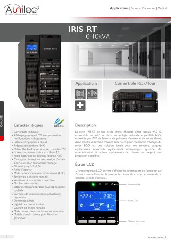 Fiche technique IRIS-RT 6-10