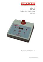 User Manual : Diathermy instrument tester (DTU6)