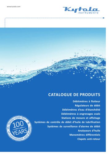 CATALOGUE DE PRODUITS