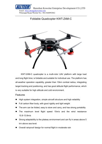 Foldable Quadcopter KWT-Z4M-C