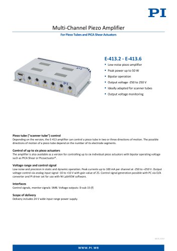 Multi-Channel Piezo Amplifier