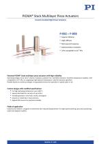 PICMA® Stack Multilayer Piezo Actuators