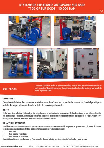 système de treuillage sur skid