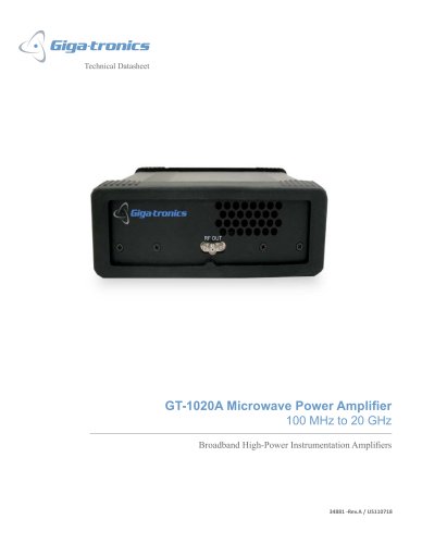 GT-1020A Microwave Power Amplifier