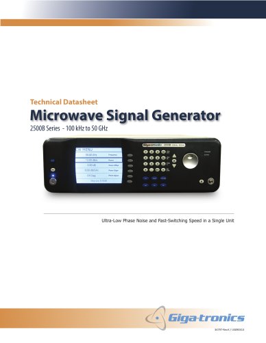 Microwave Signal Generator 2500B Series